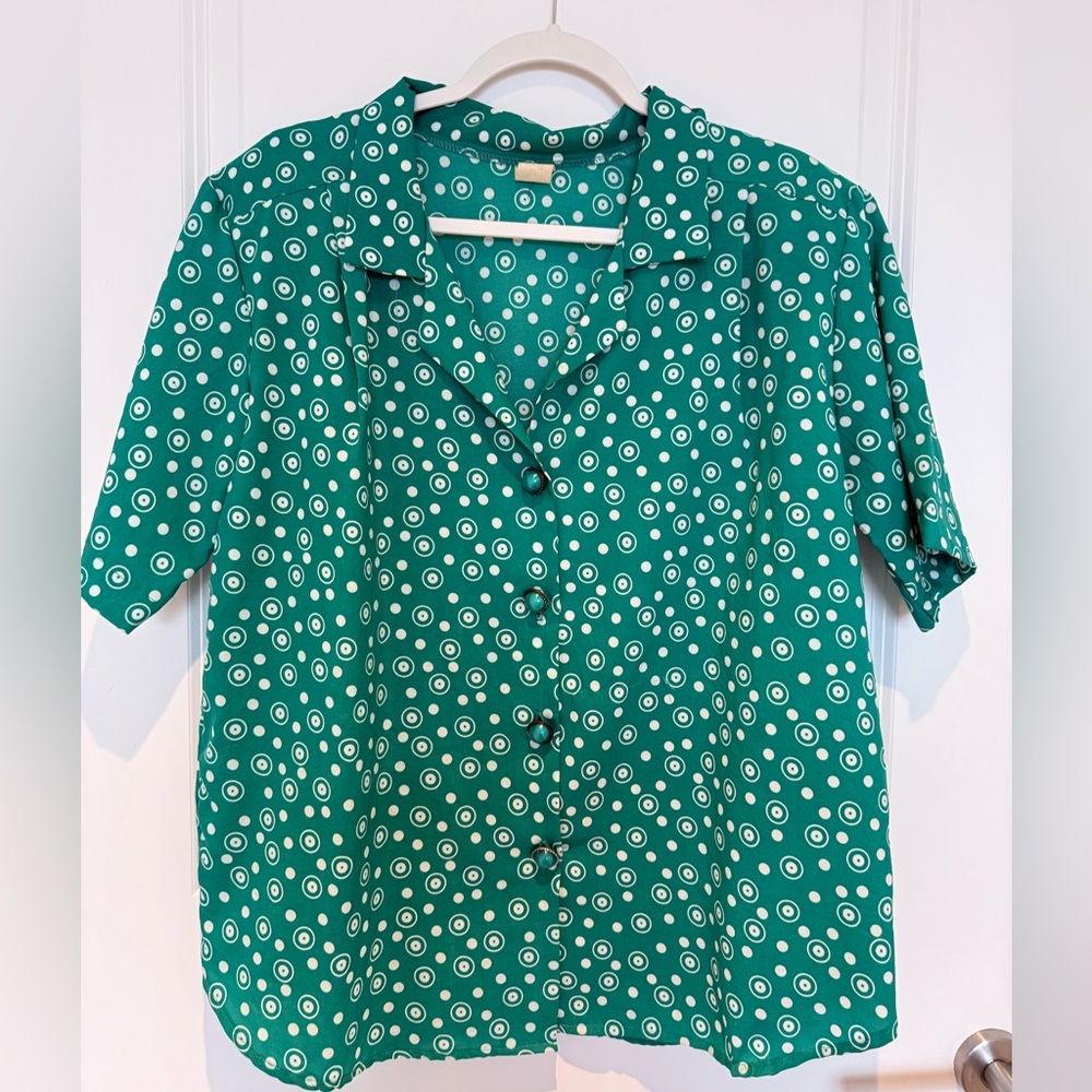 Vintage 80’s Polka Dot Women's Top